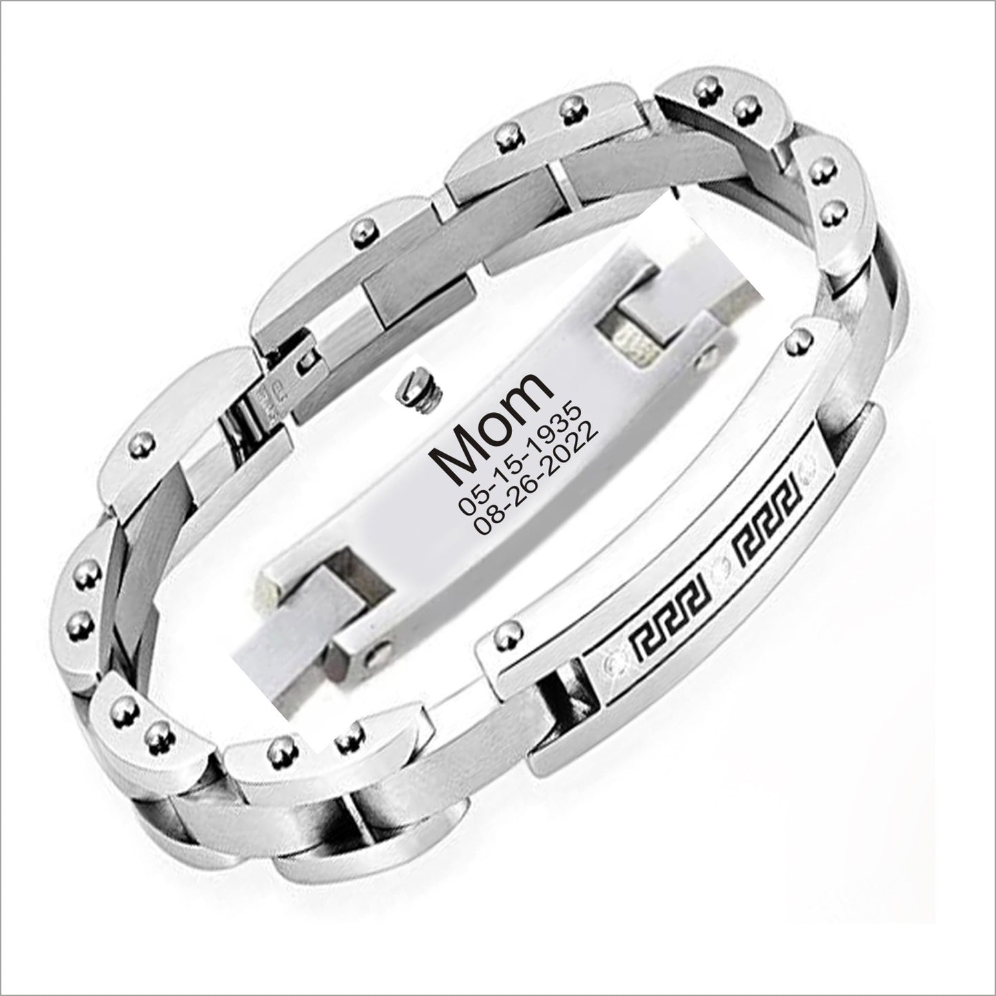 Personalized URN Cremation Jewelry Urn Bracelet for Ashes -Women Men Memorial Stainless Steel Urn Bracelet for Human and Animals Ashes.